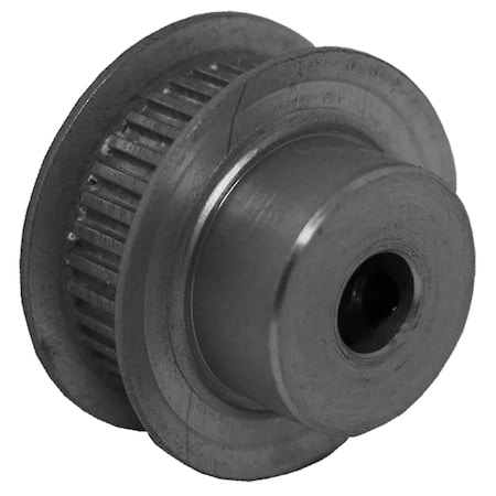 36MP025-6FA3, Timing Pulley, Aluminum, Clear Anodized,